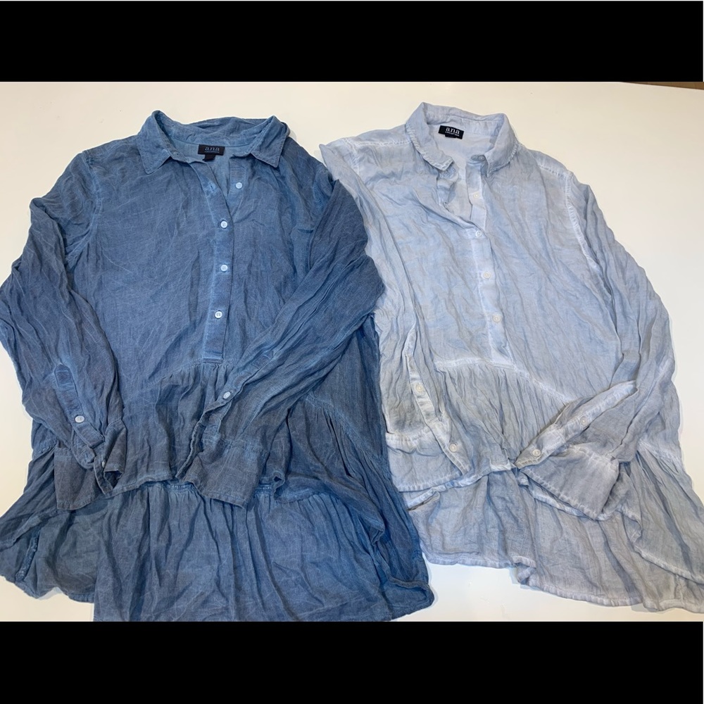 A.n.a high low peplum tops